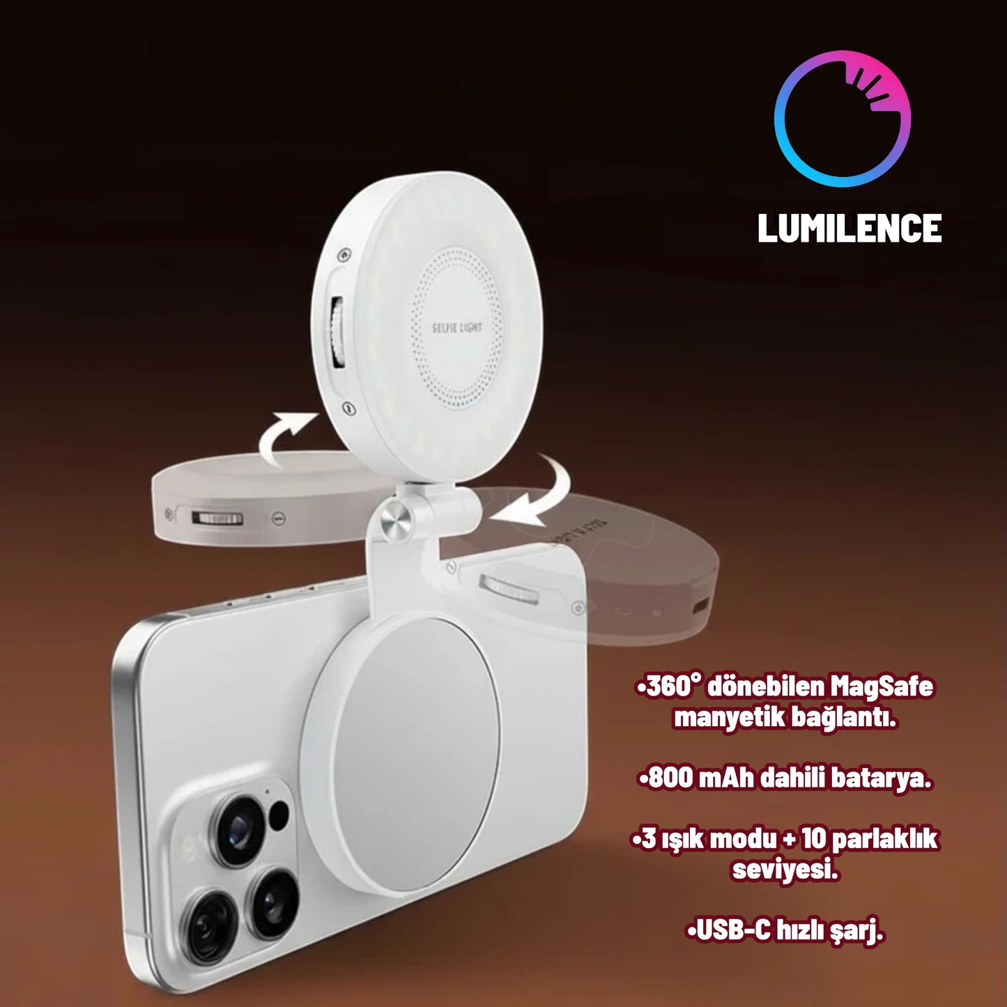 Lumilence MagSafe LED Selfie Işığı
